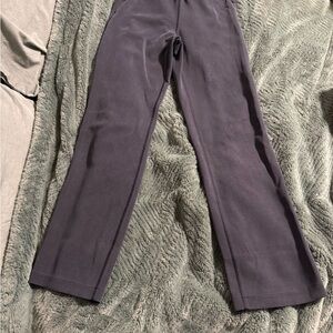 Navy blue soft stream Straight-Leg Pants